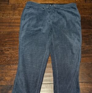VISSLA Men's Navy Eco-zy Recycled Velvet Fleece Sofa Surfer Pants Sz Lg
